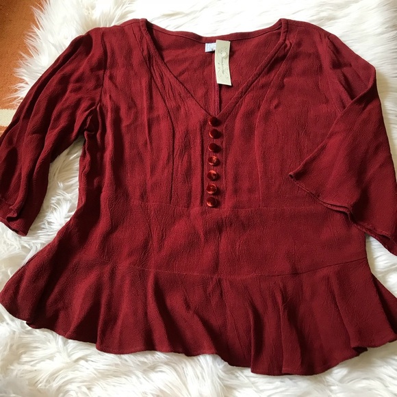 NWT Niche Nilgun Derman peplum top - Picture 2 of 5